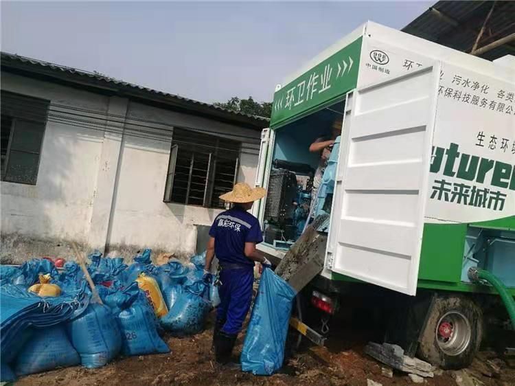 银海工业污泥压干处理